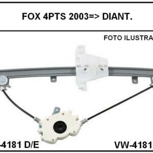 MVE VW FOX 4PTS 2003... D/E = (VW08-4181D/E) - 21.183 // D1P1C1N5 = SP4025E