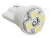 LED T10 PINGO 12V 03 LED BRANCO CABEÇA RETA (PAR) AUTOVEX = IMP935-382