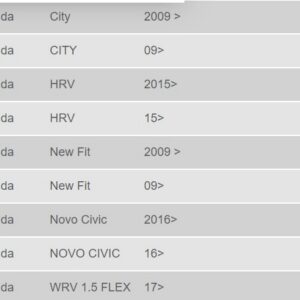 FILTRO DE CABINE HD NEW FIT 2009 / CITY 2009 / HRV 2015 / NOVO CIVIC - FB1058 // D2P1C2N1 / D2P1C4N3 / D3P15C1N2