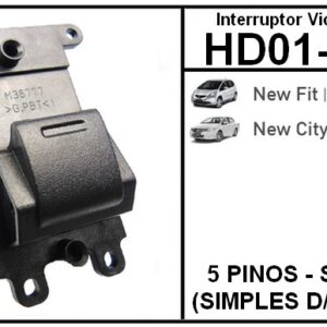 IVE BOTAO HD FIT / CITY 2009...QUADRUPLO