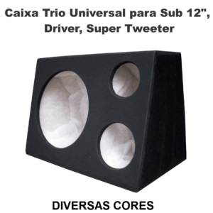 CAIXA TRIO CORES DIVERSAS ( ALTO F 12 POLEGADAS ) = CXTRIO12