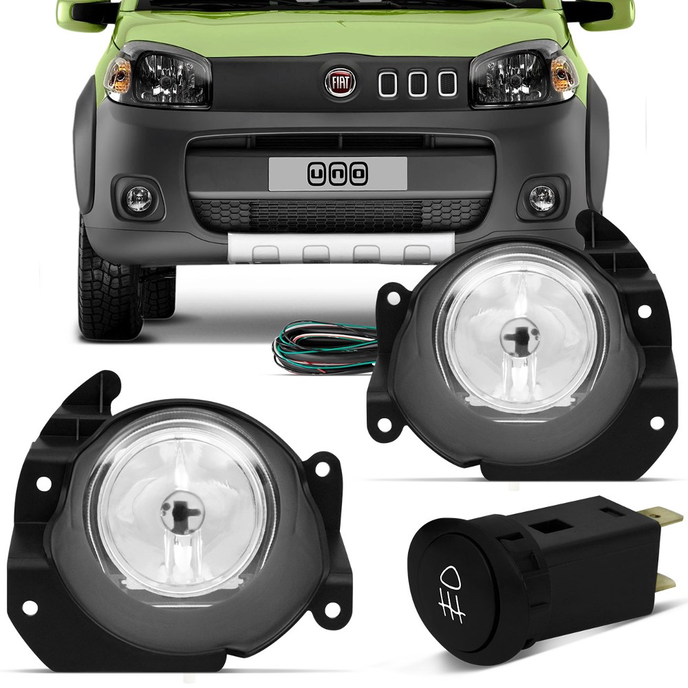 KIT FAROL MILHA UNO NOVO 2010 => = BOTAO ALTERNATIVO = FT491