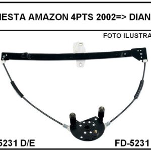 MVE FD FIESTA AMAZON 4PTS 2002... D/E (FD22-5231D/E) // D1P7C2N1 / D1P7C1N7