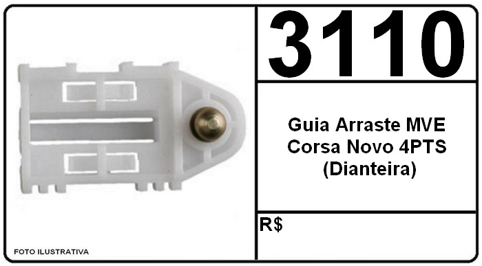 PMV GUIA ARRASTE MVE CORSA NOVO 4PTS (DIANTEIRA) (PMV04 3110)